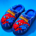 Pantuflas Spider-Man azules para niños con interior borreguito